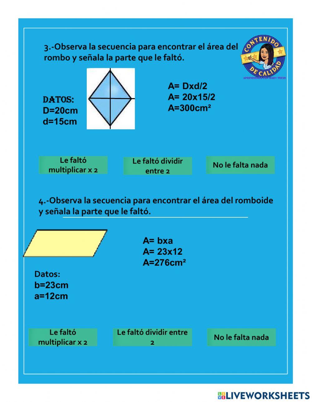El rombo y el romboide