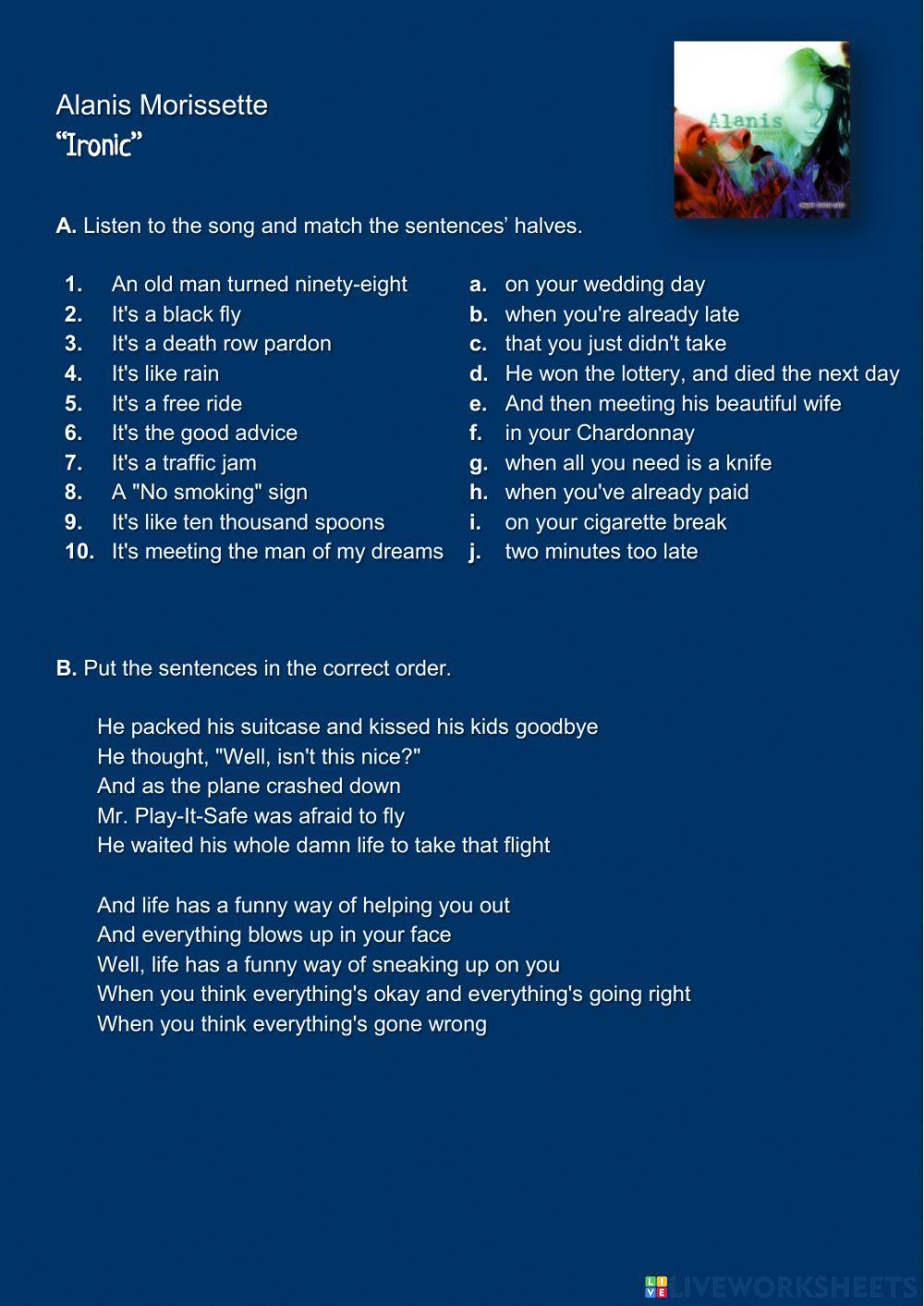 Alanis Morissette - Ironic