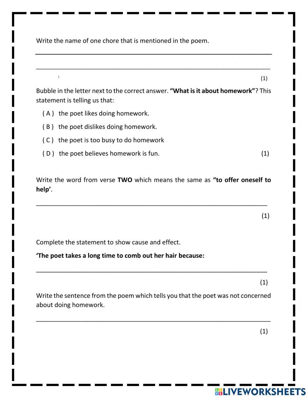 G.l.a.t grade 3 comprehension