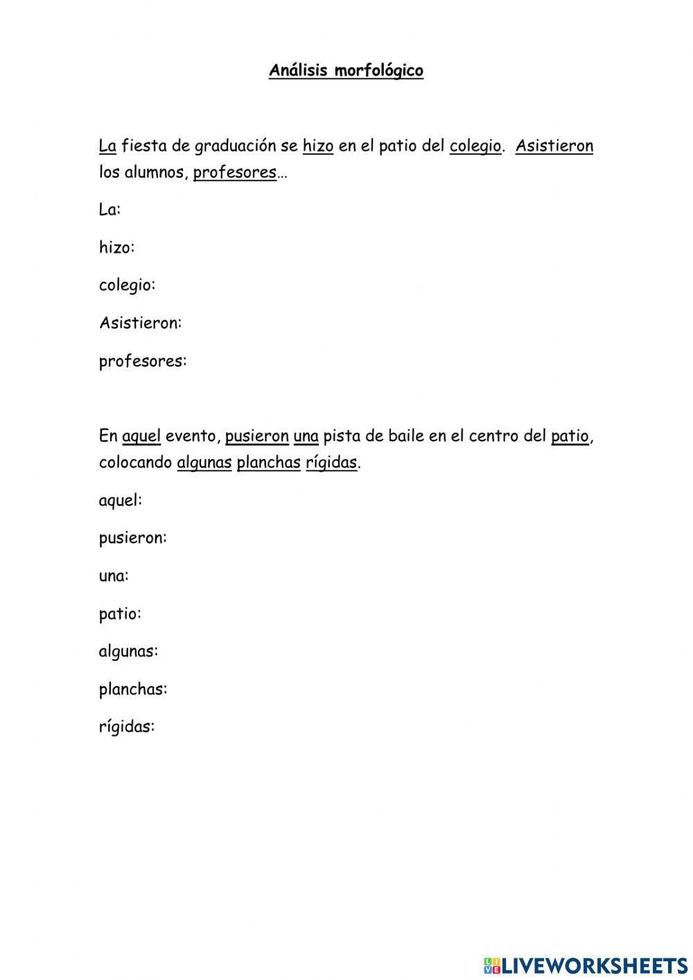 Análisis morfológico