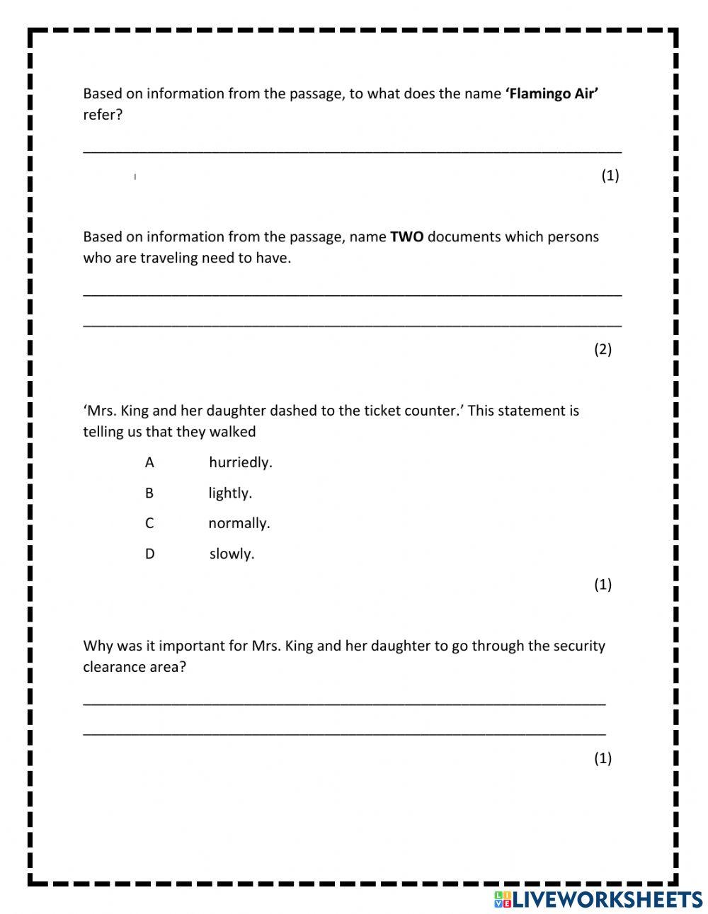 To The Check-Out Counter