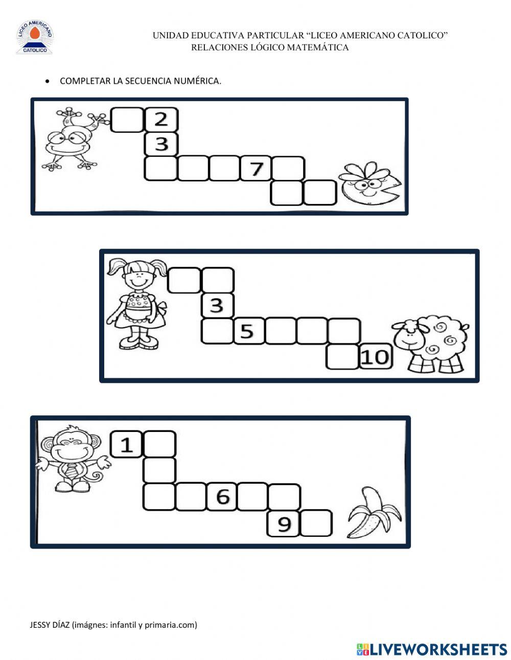 Completar secuencias