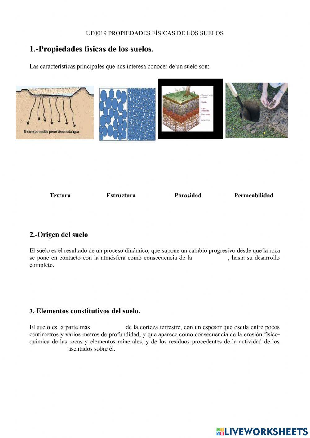 Propiedades del suelo