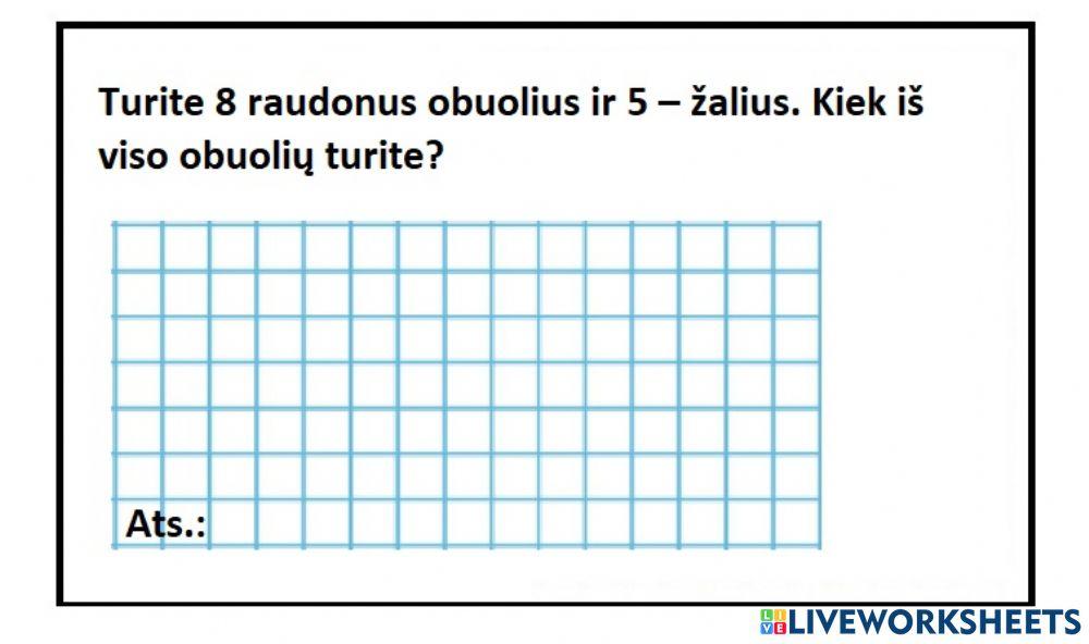 Tekstinis uždavinys
