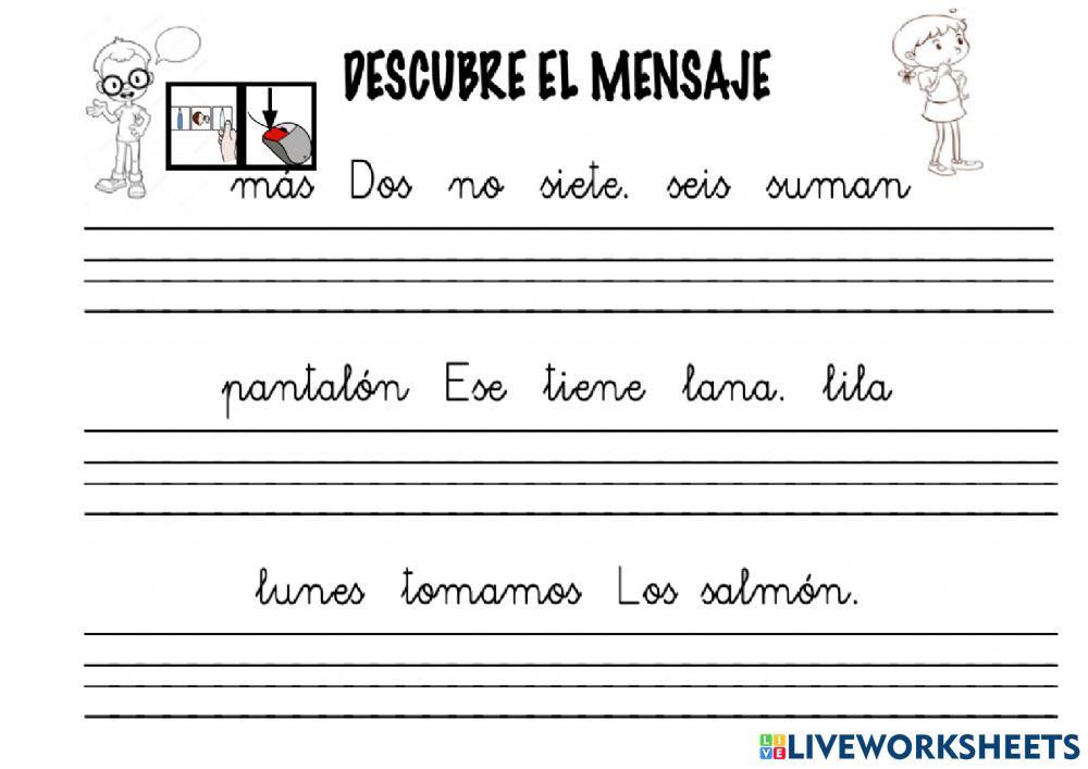 Descubre el mensaje con la n