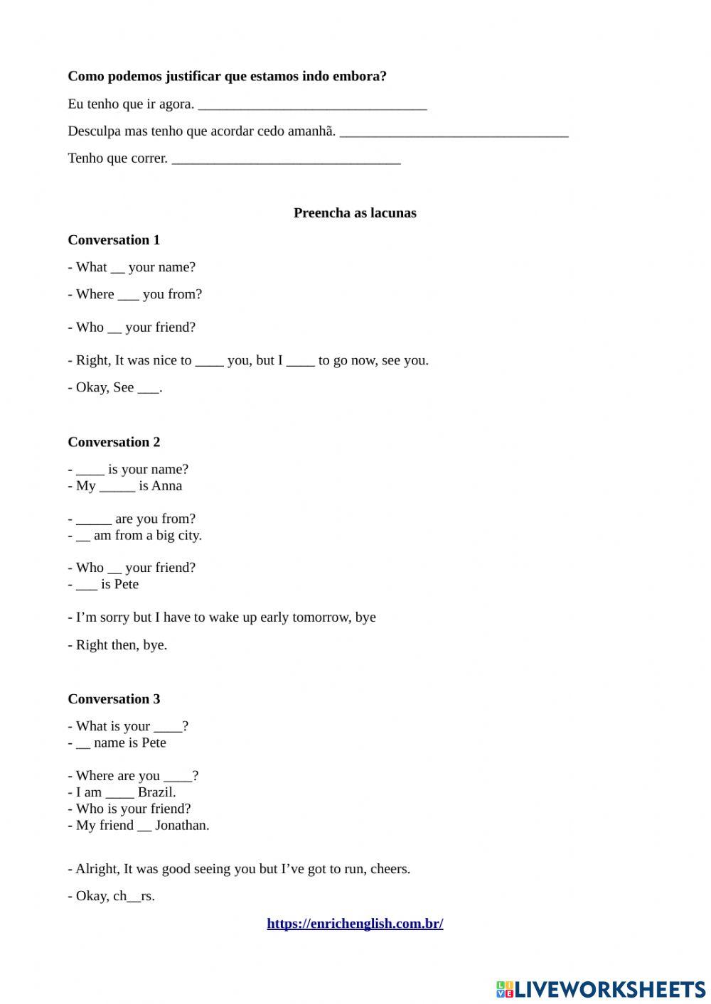 LESSON 2 WHO IS YOUR FRIEND Exercise 3