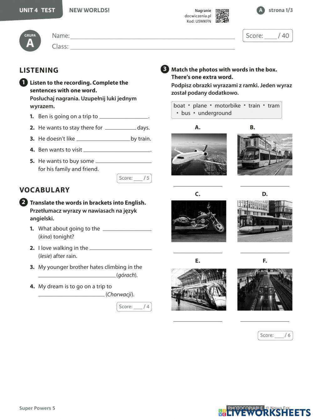 Super powers 5 free interactive worksheets 5301278