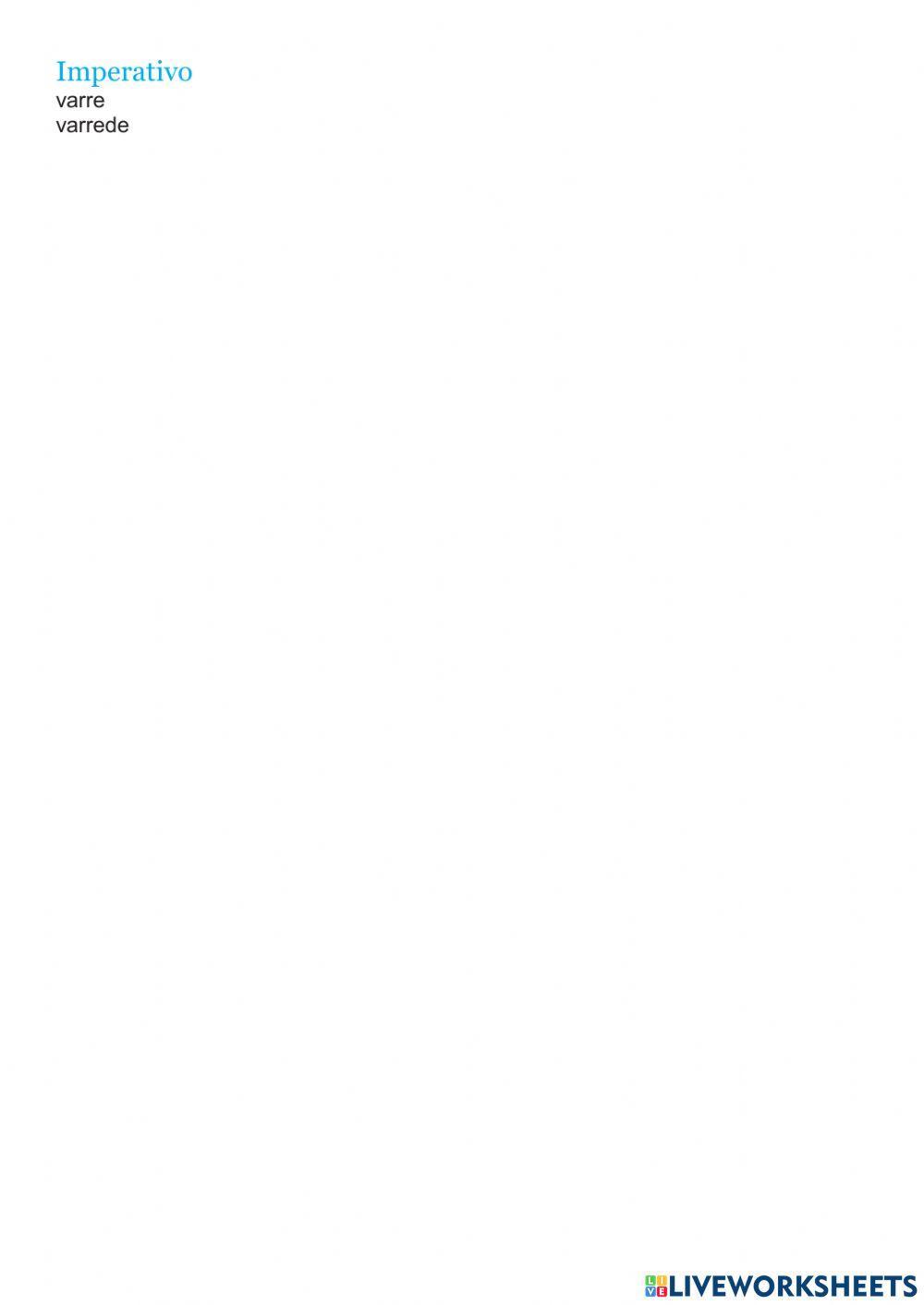 Verbos 2º conxugación