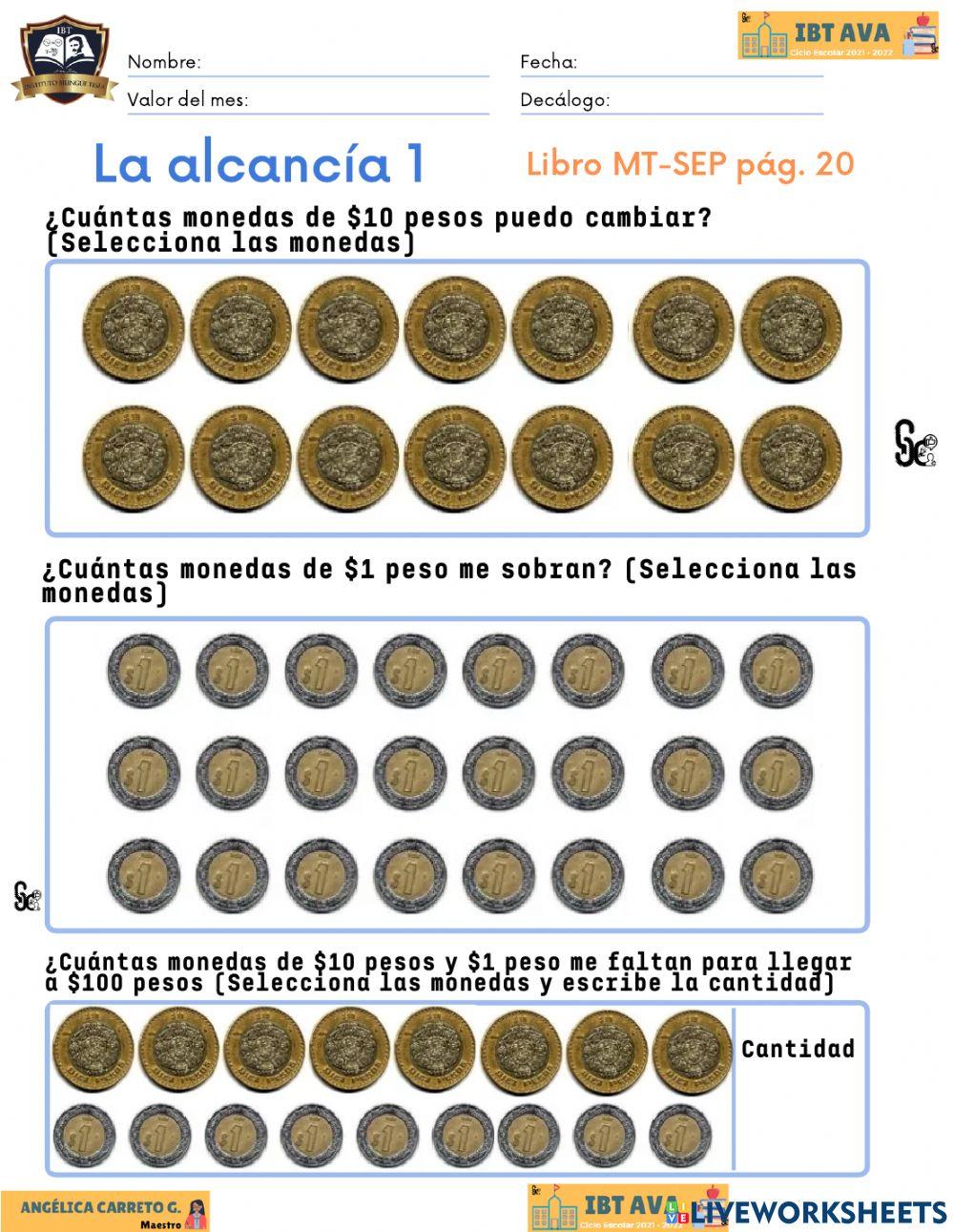 Actividad la alcancía 1 (Bolsa B)