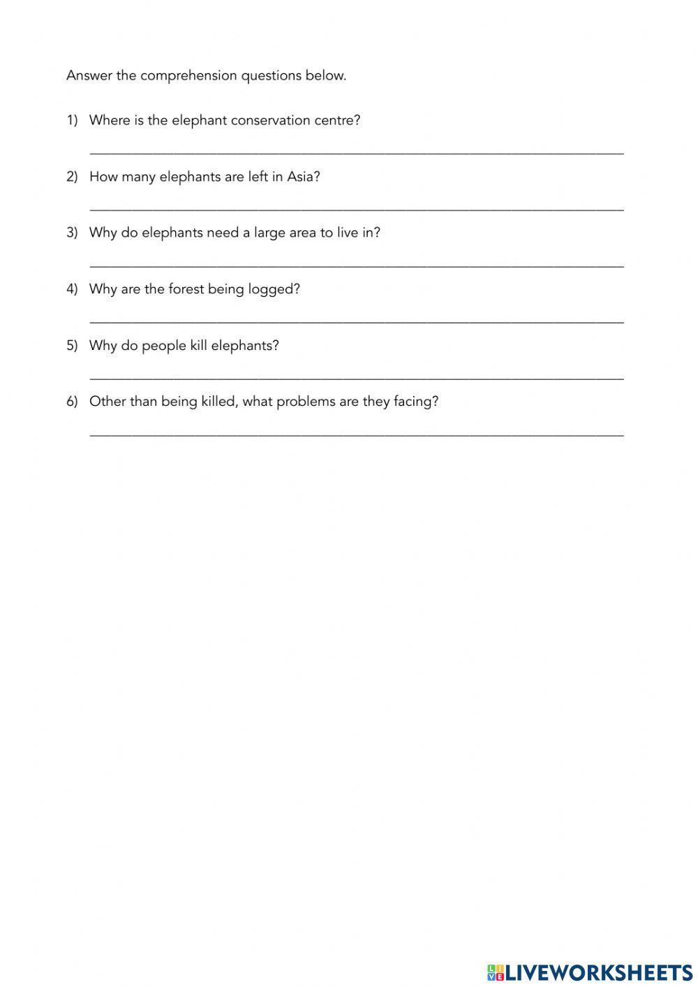 Reading Comprehension