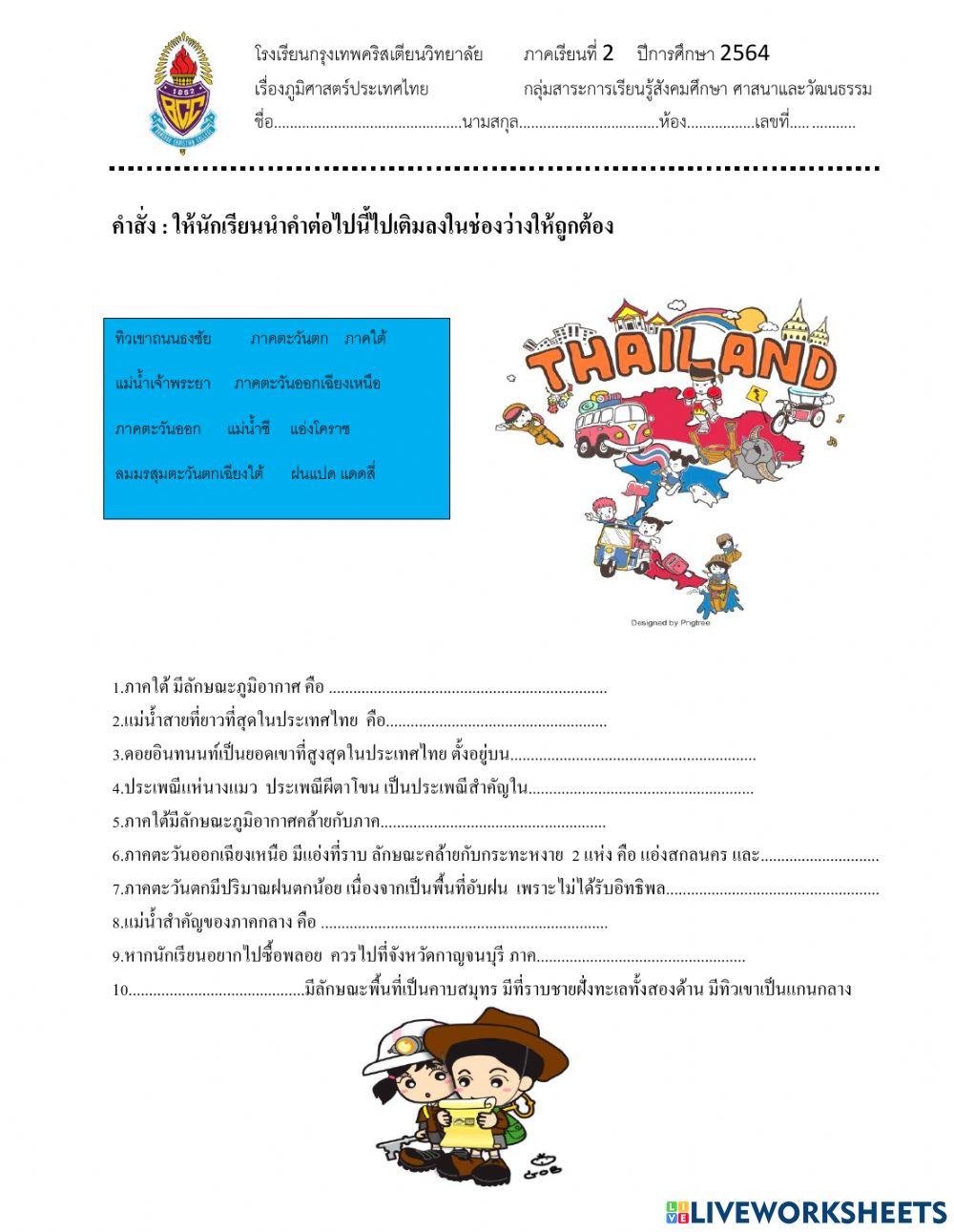 ภูมิศาสตร์ประเทศไทย1