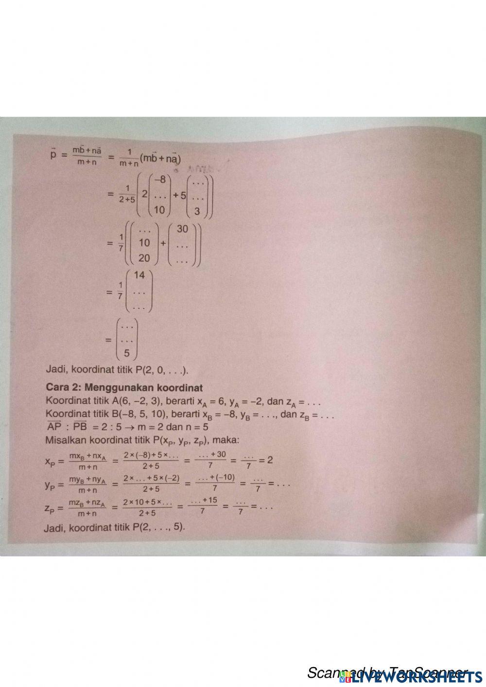 Pemantapan Perbandingan Vektor