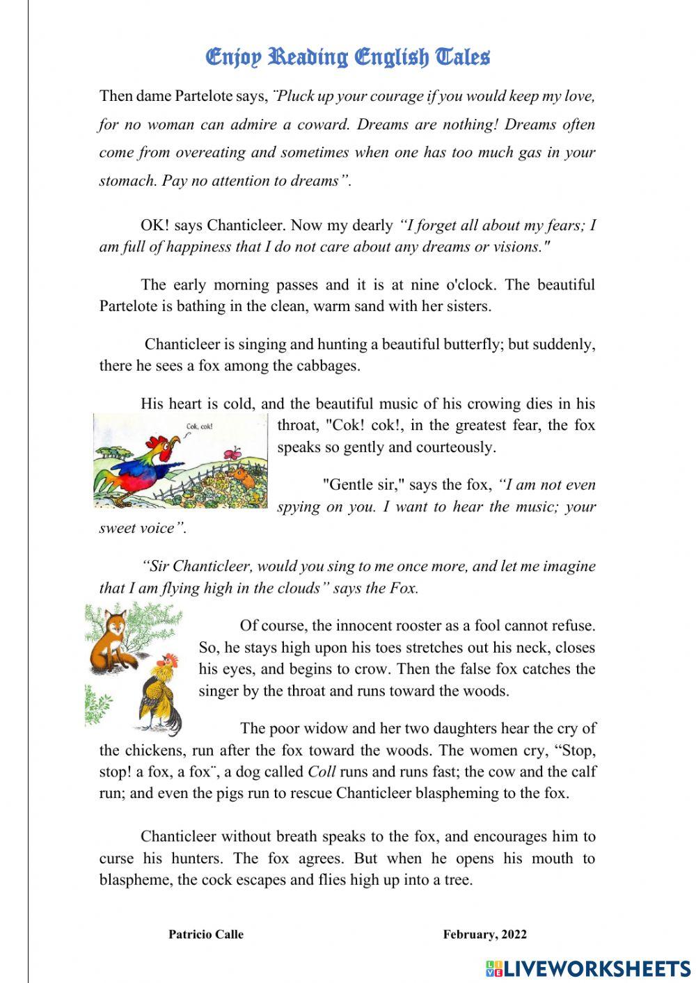 Chanticleer and the fox