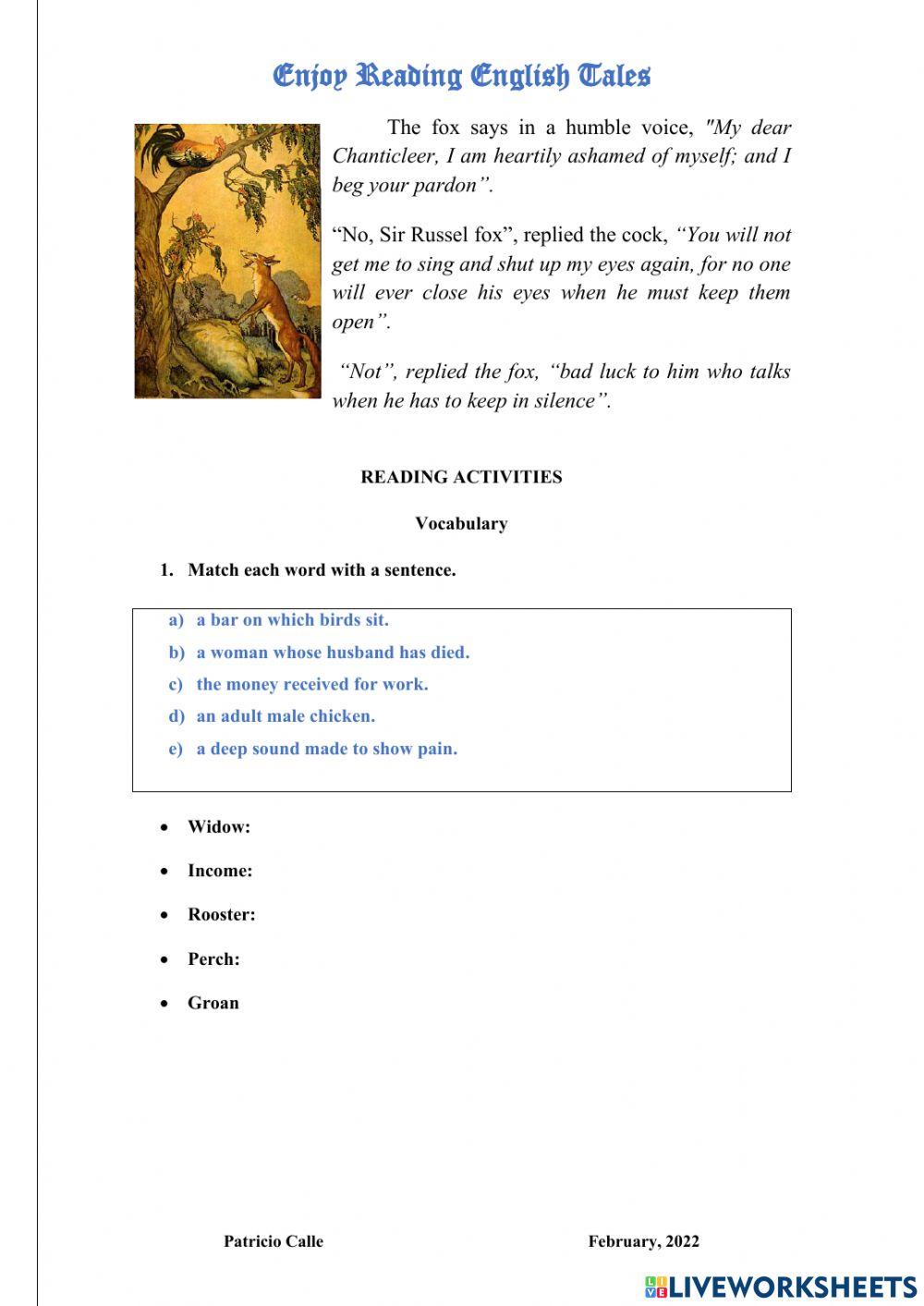 Chanticleer and the fox