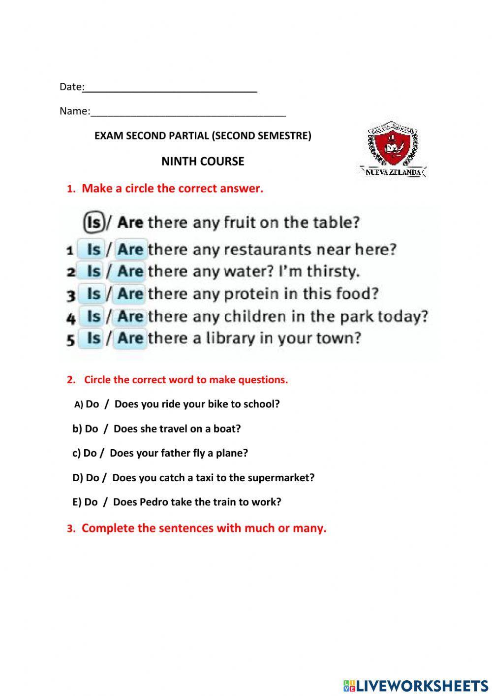 Nineth lesson-second quemestre