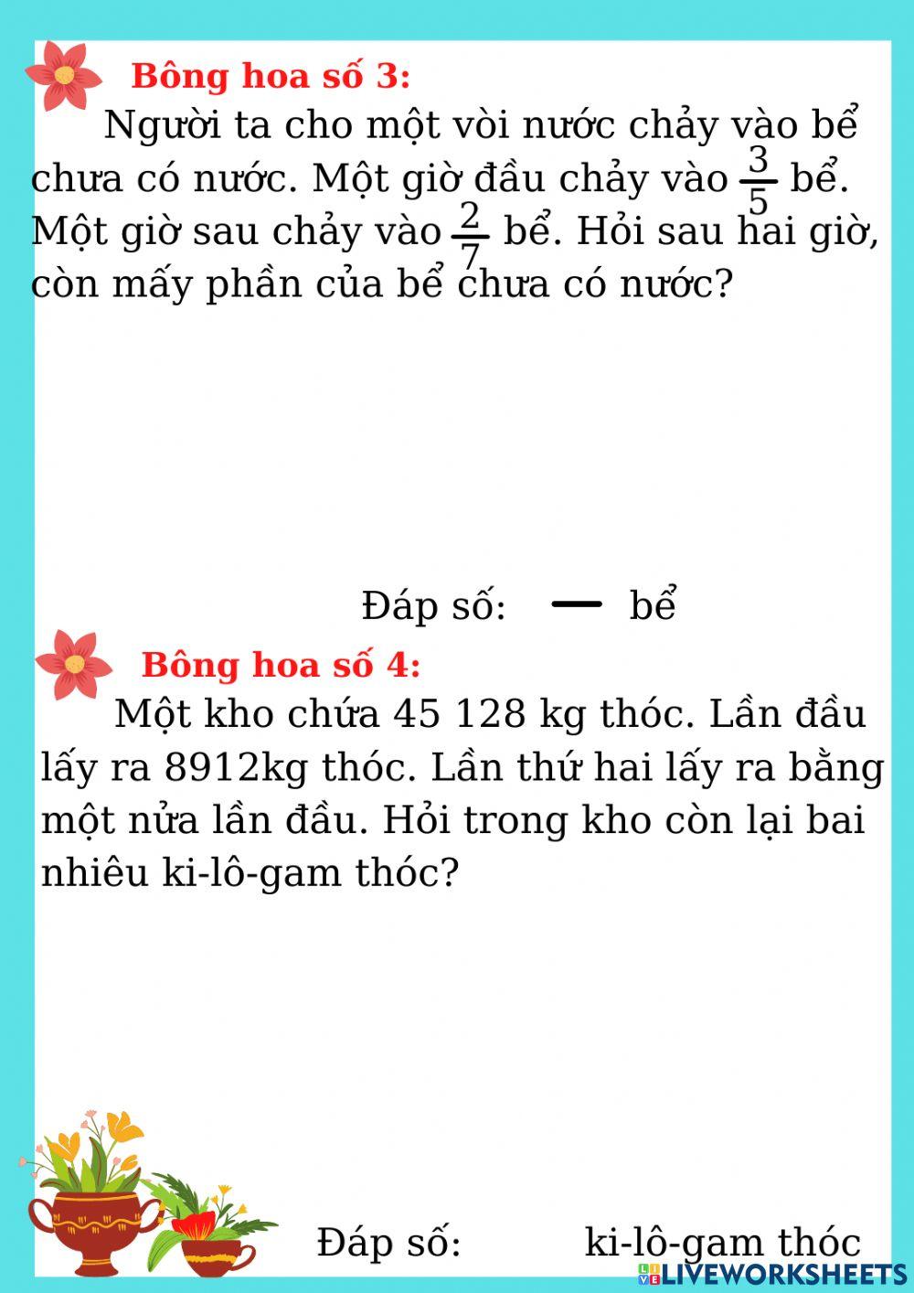 Luyện tập phân số