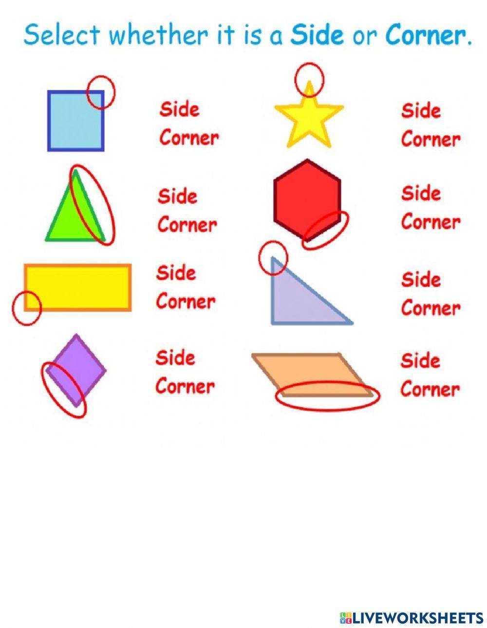 Sides and corners