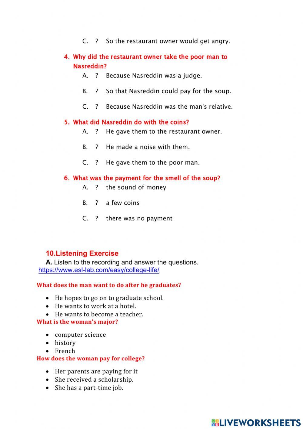 Tenth lesson segundo quemestre