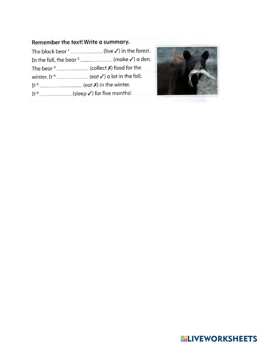 Simple Present review : He, She, It online exercise for | Live Worksheets