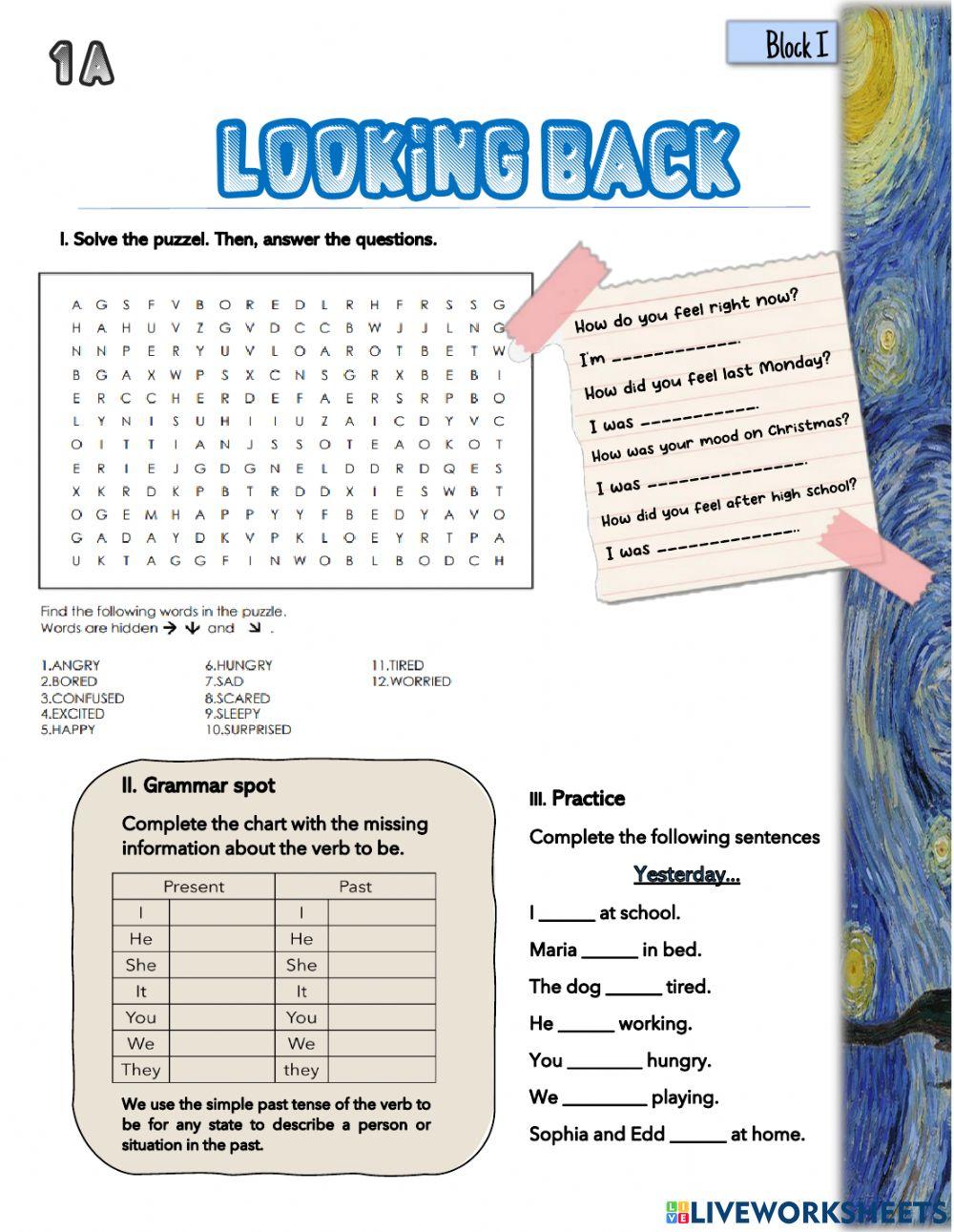 Past of the verb to be