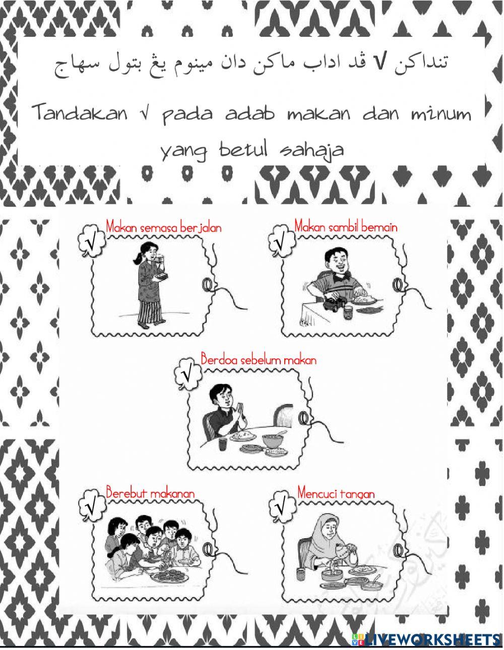 Didikan Muslim : Adab Makan dan Minum