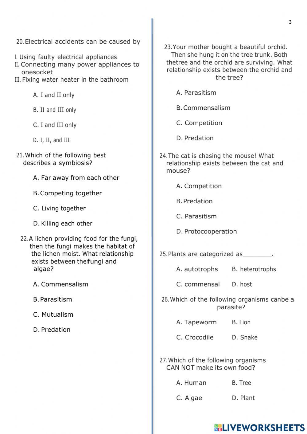 M3-1 Science Final Exam