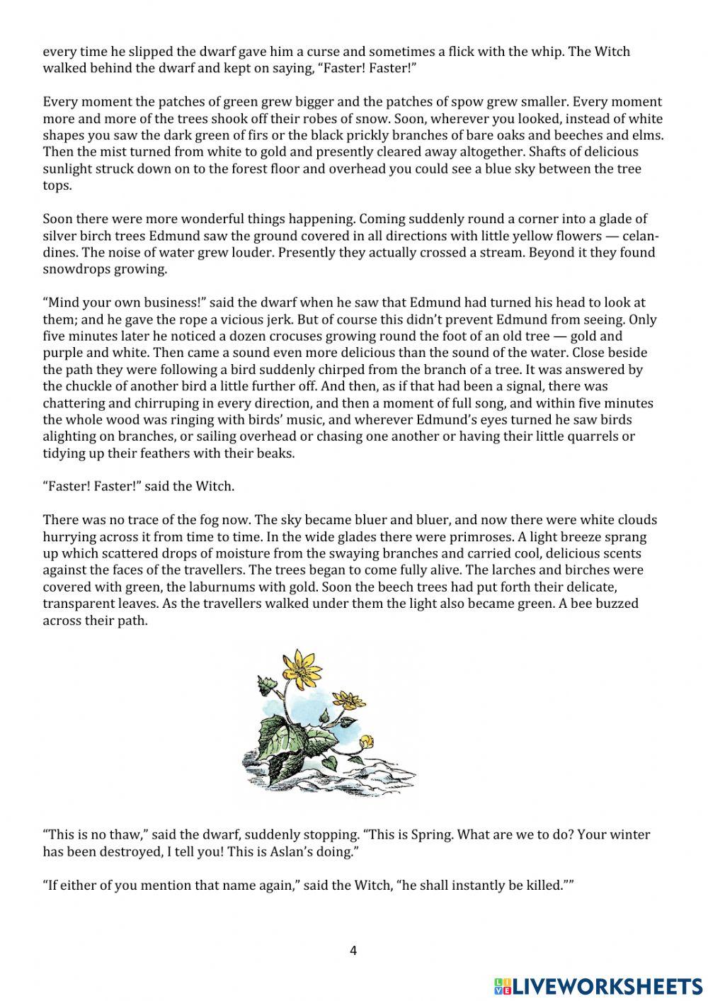 The Lion The Witch and the Wardrobe Chapter 11