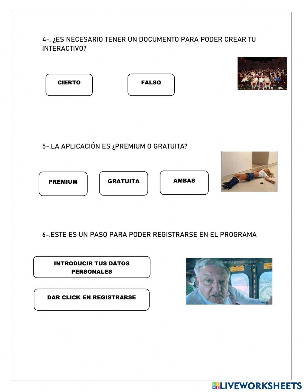 Ejercitador- liveworksheets