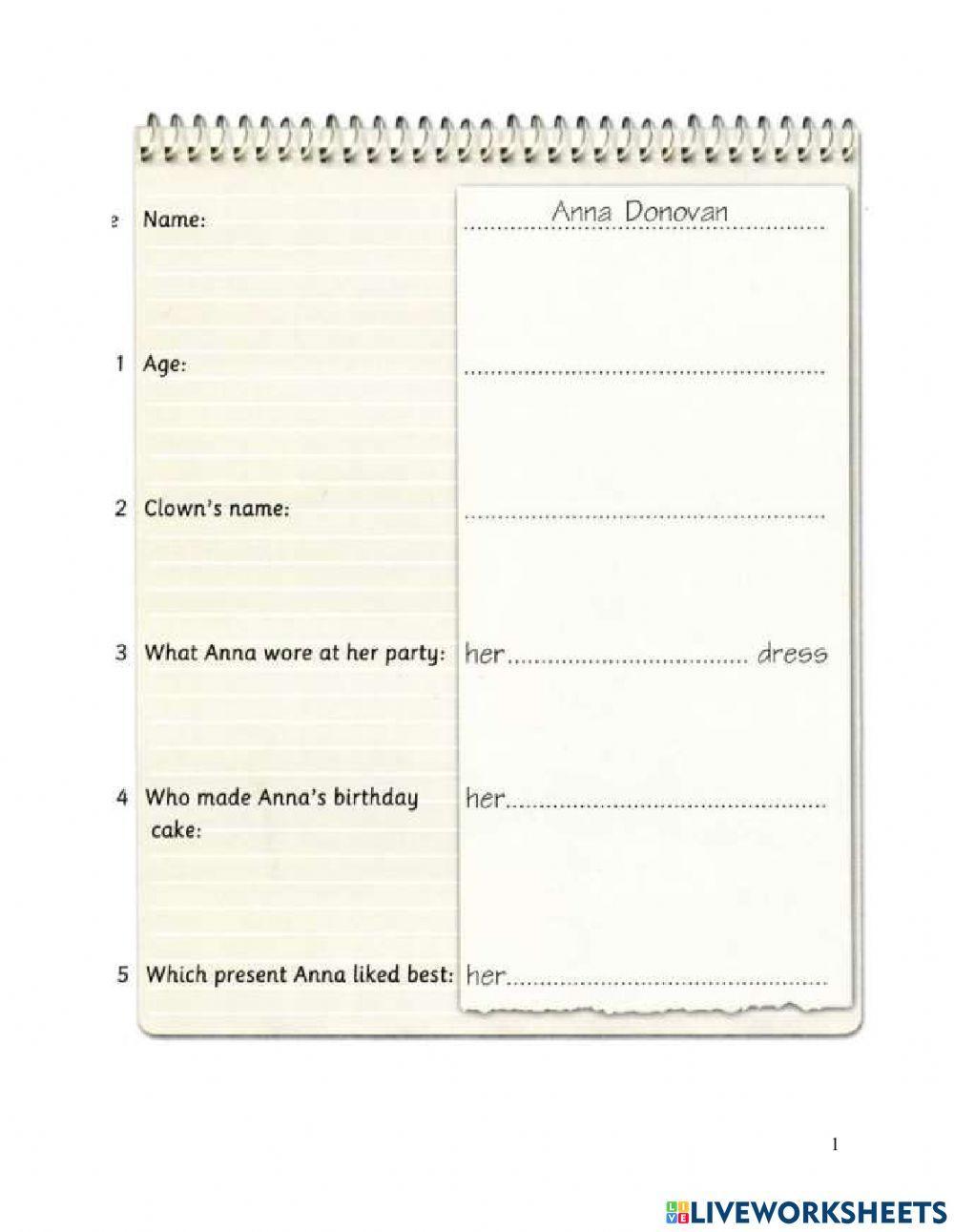 Movers practice test