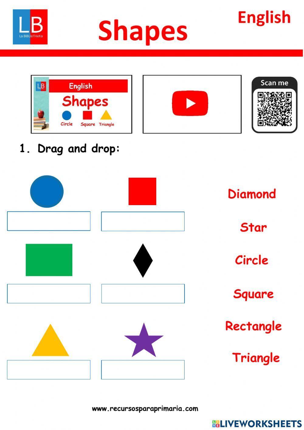 SHAPES Inglés para niños