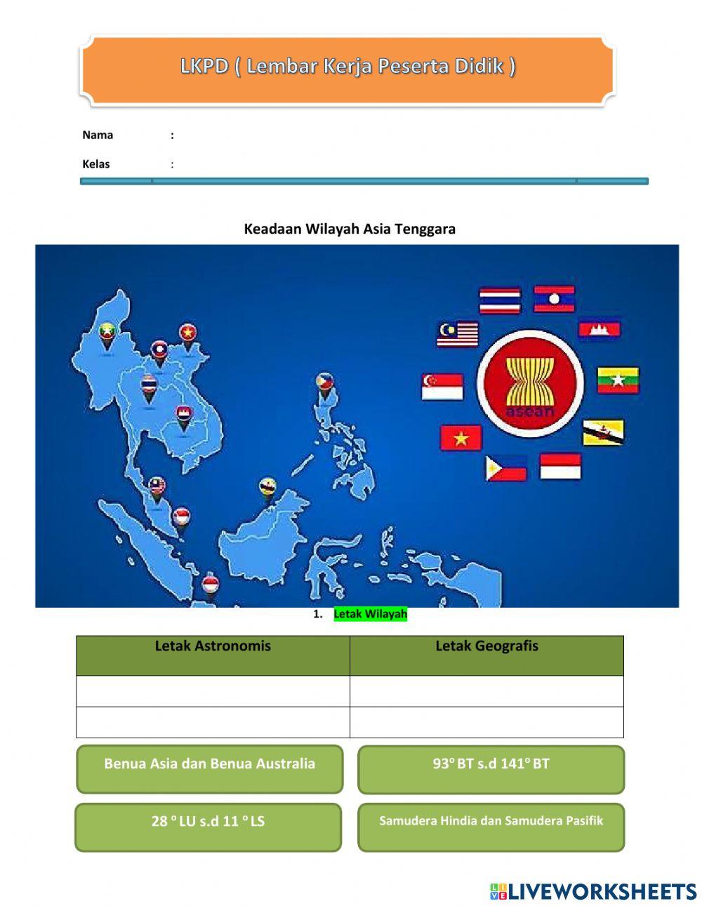 Keadaan Wilayah Asia Tenggara