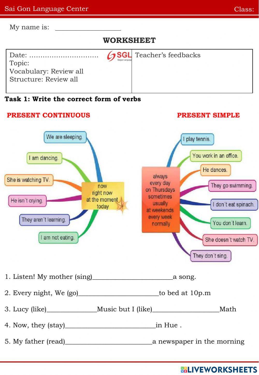 Choose time expressions