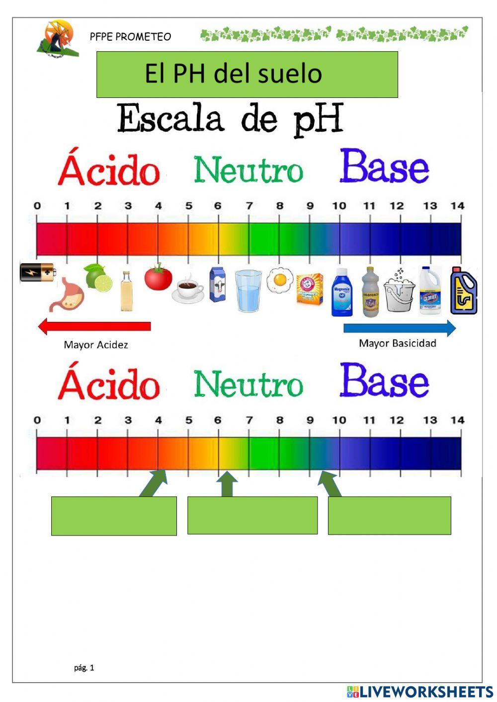 El PH de los sustratos
