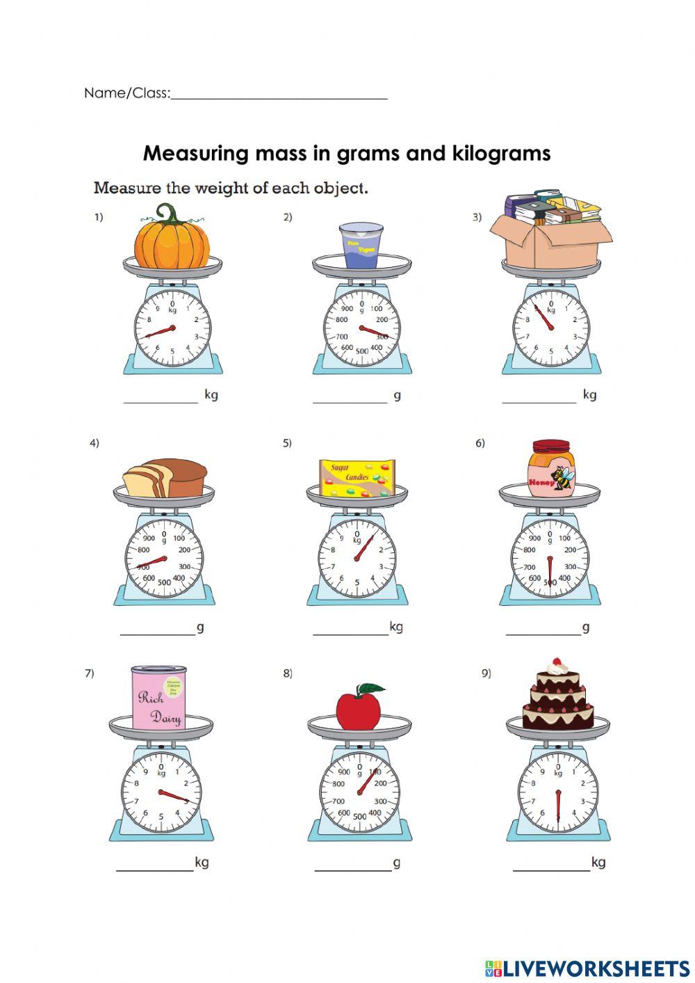 6835604 Measuring Mass In Grams And Kilograms facebook
