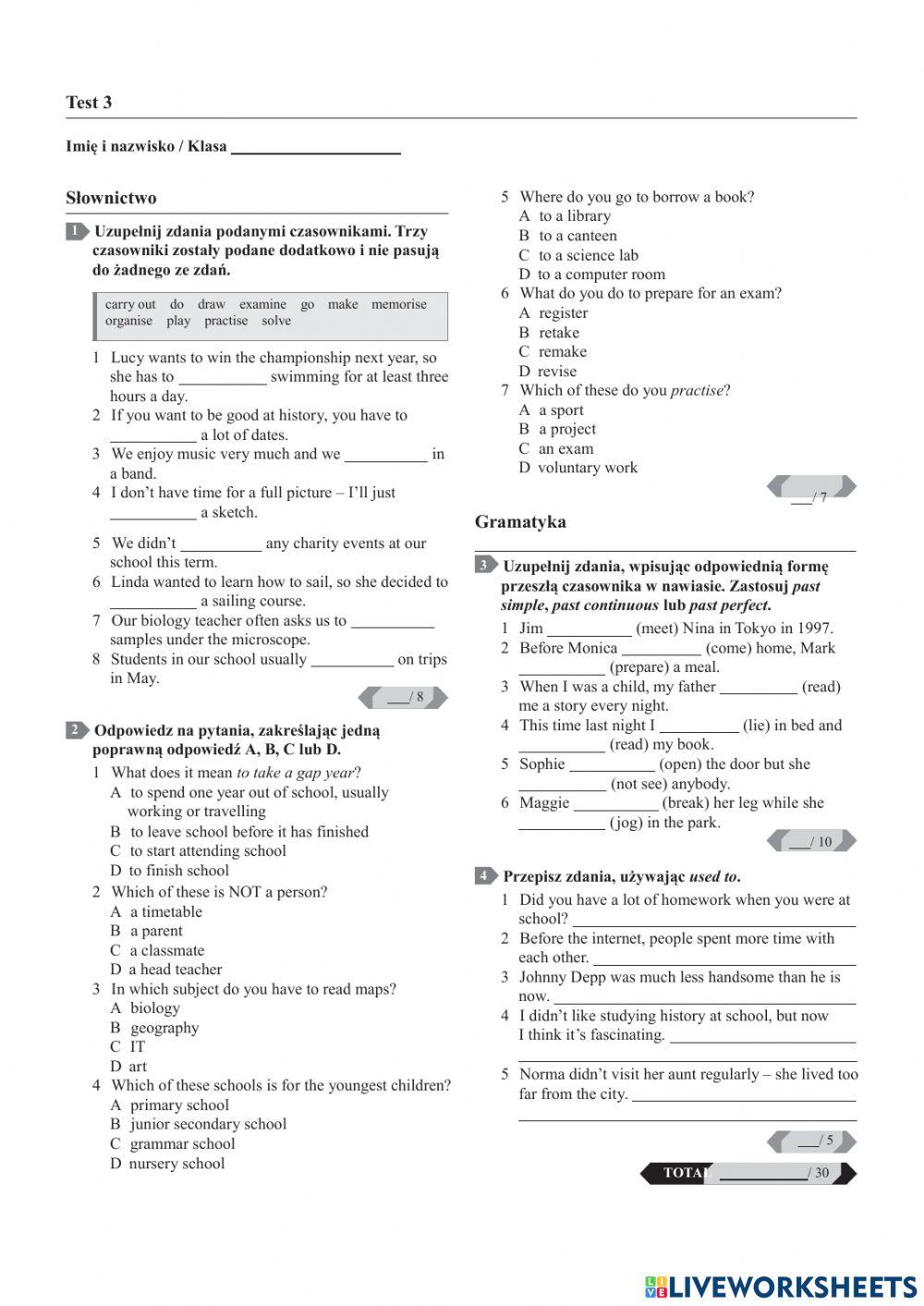 OMT repetytorium unit 3