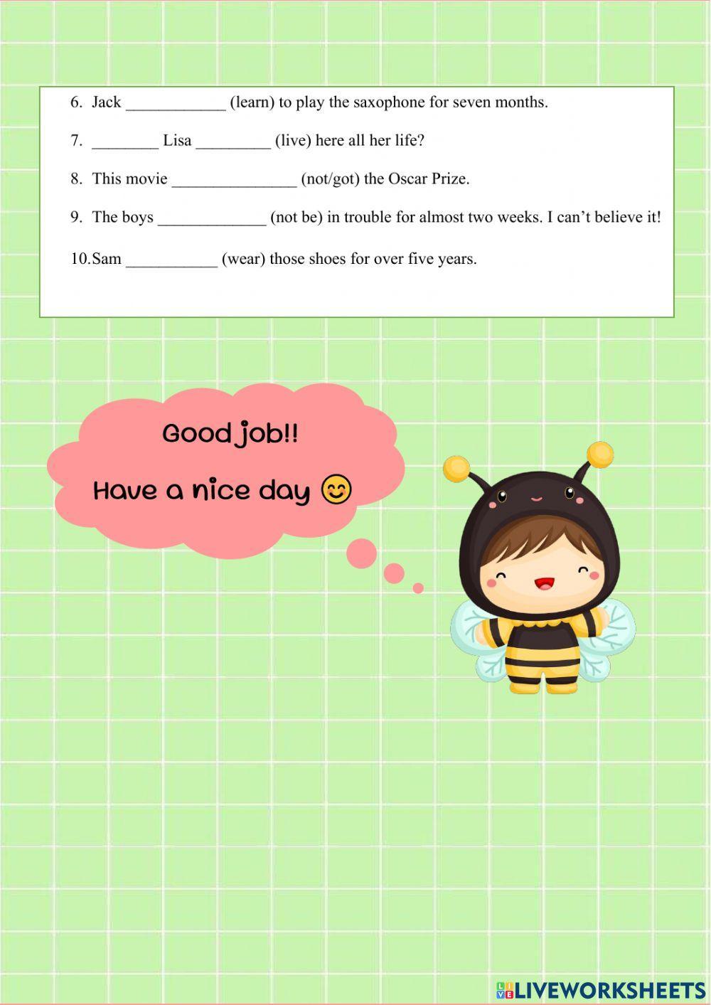 Present Perfect Tense