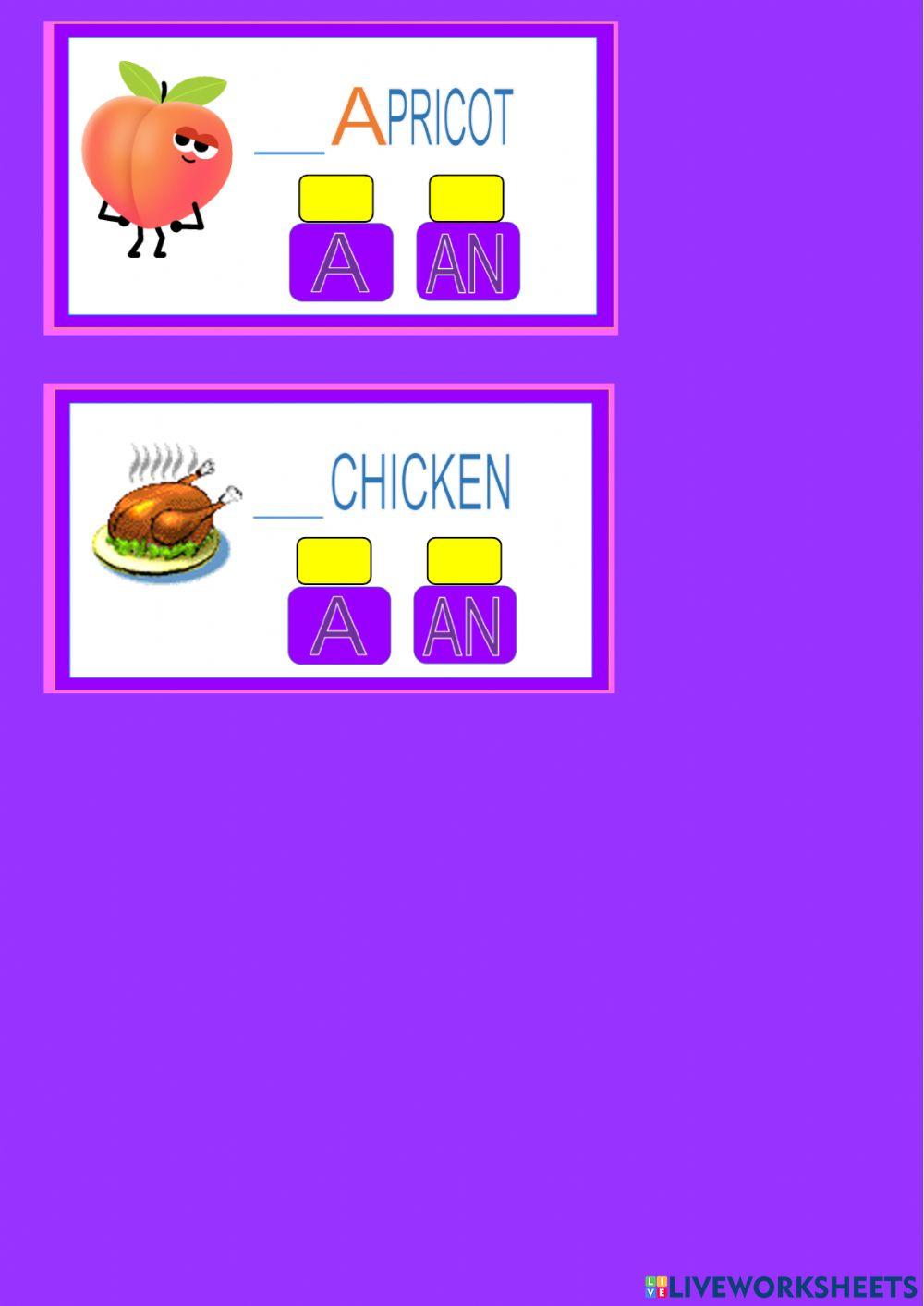 Indefinite articles a-an