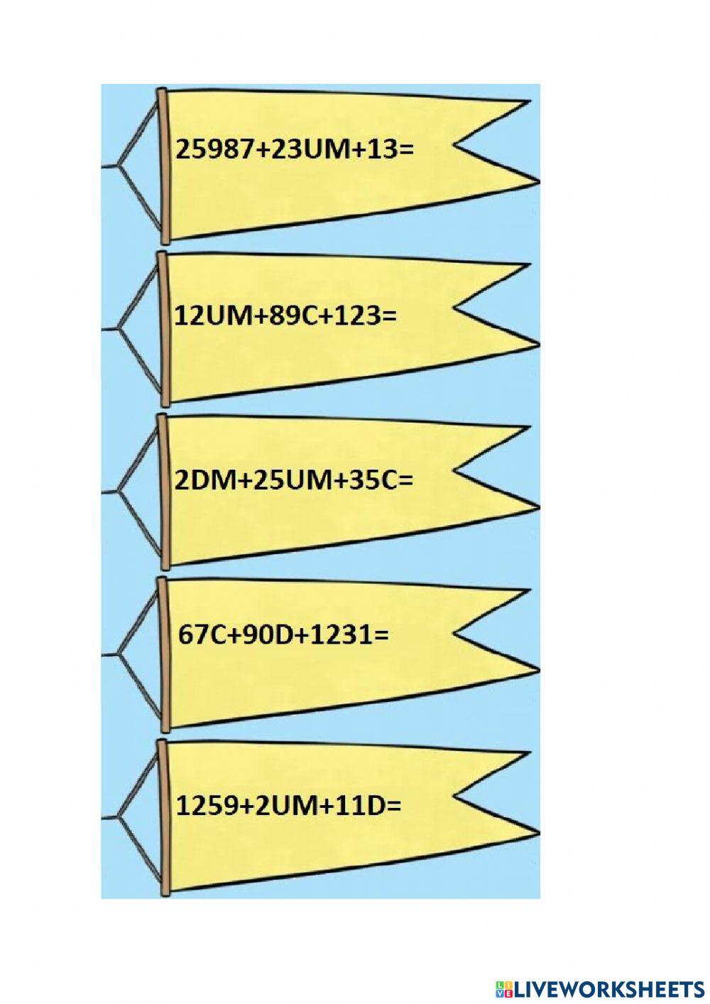 Operaciones magnitud