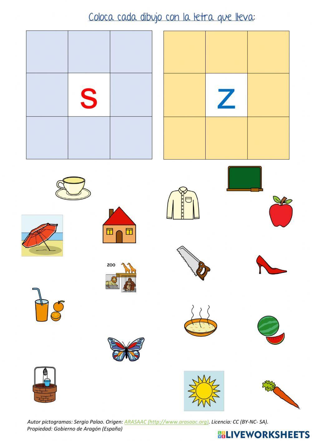 Discriminación s-z 1