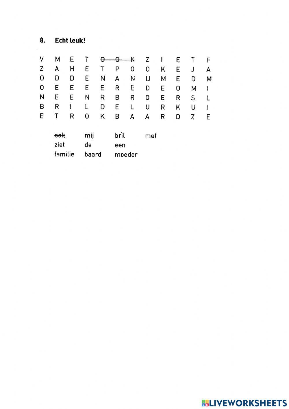 Vocabulaire games appearances