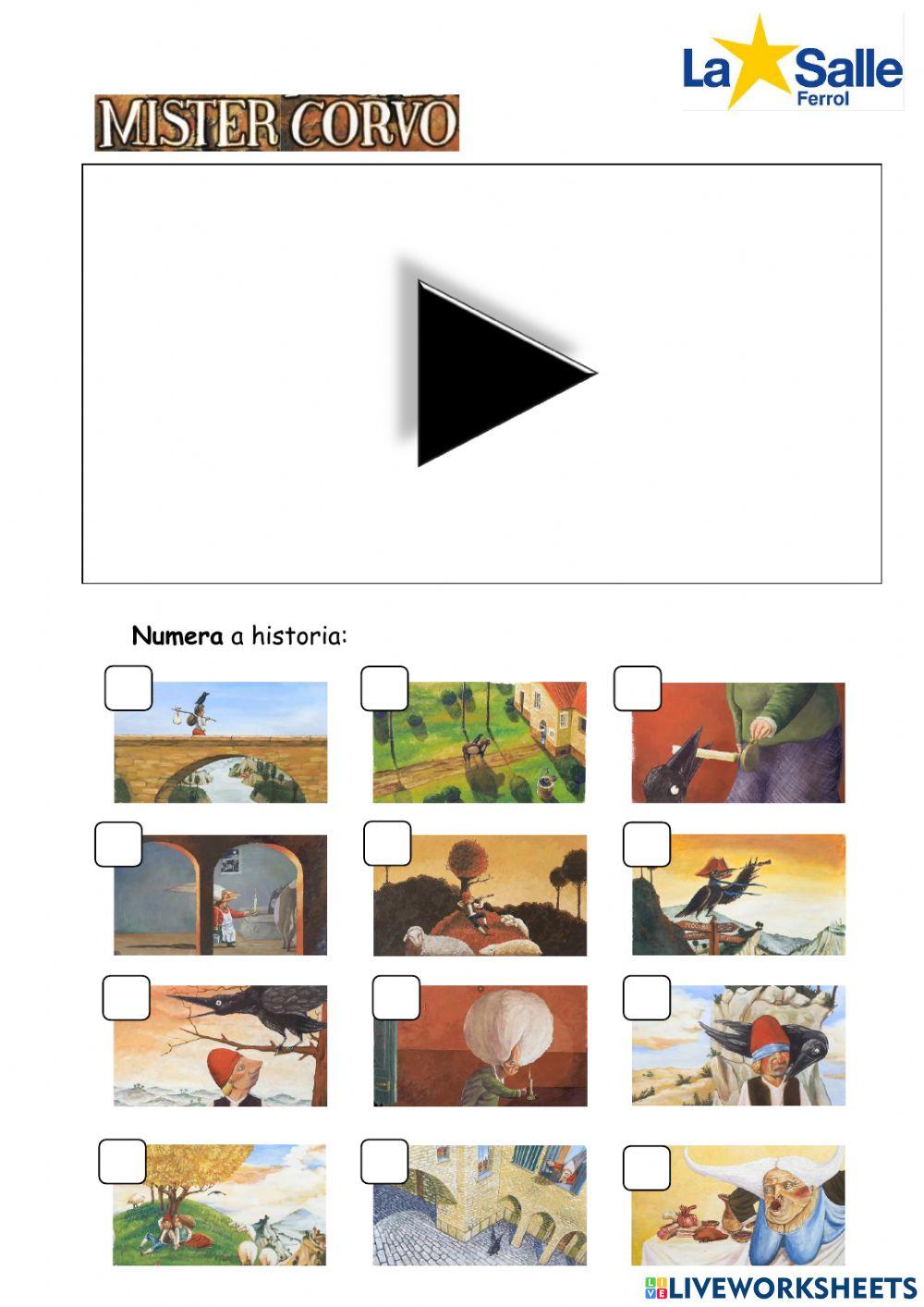 Contos en Galego. Míster Corvo