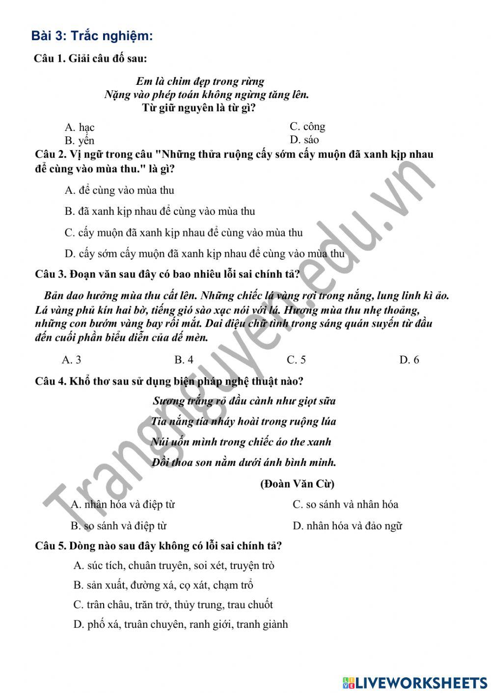 Trạng nguyên Tiếng Việt