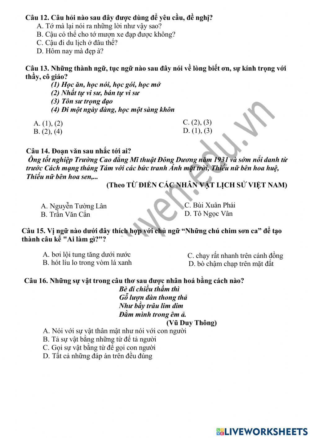 Trạng nguyên Tiếng Việt