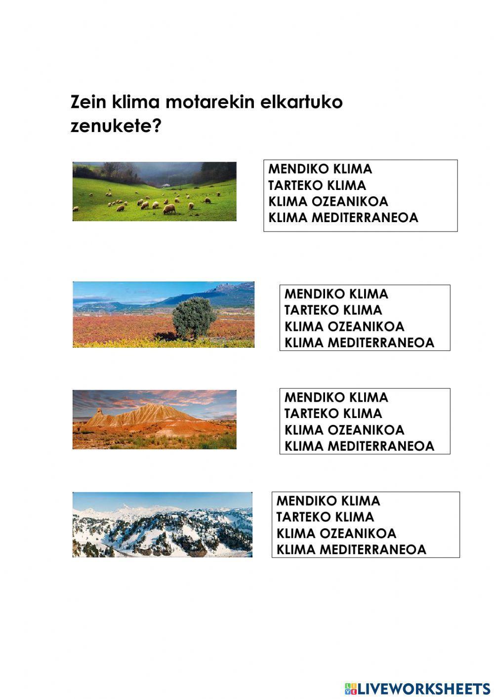 Euskal herriko klimak