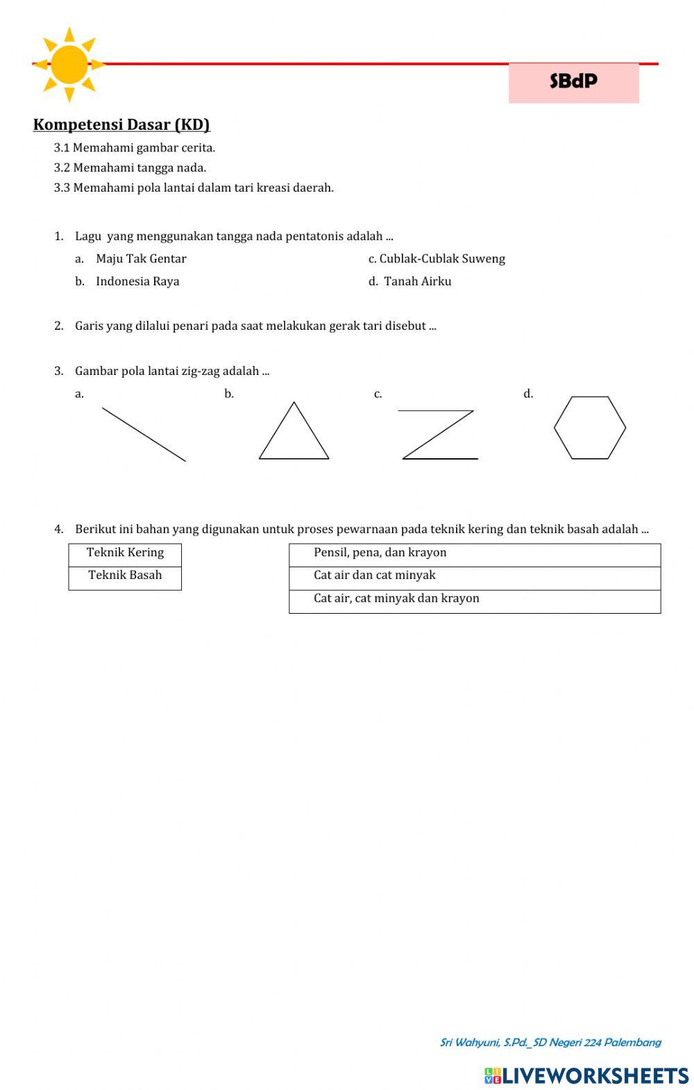 Pts tema 6 kelas 5 sd