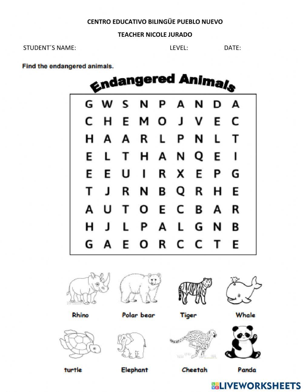 Endagered Animals