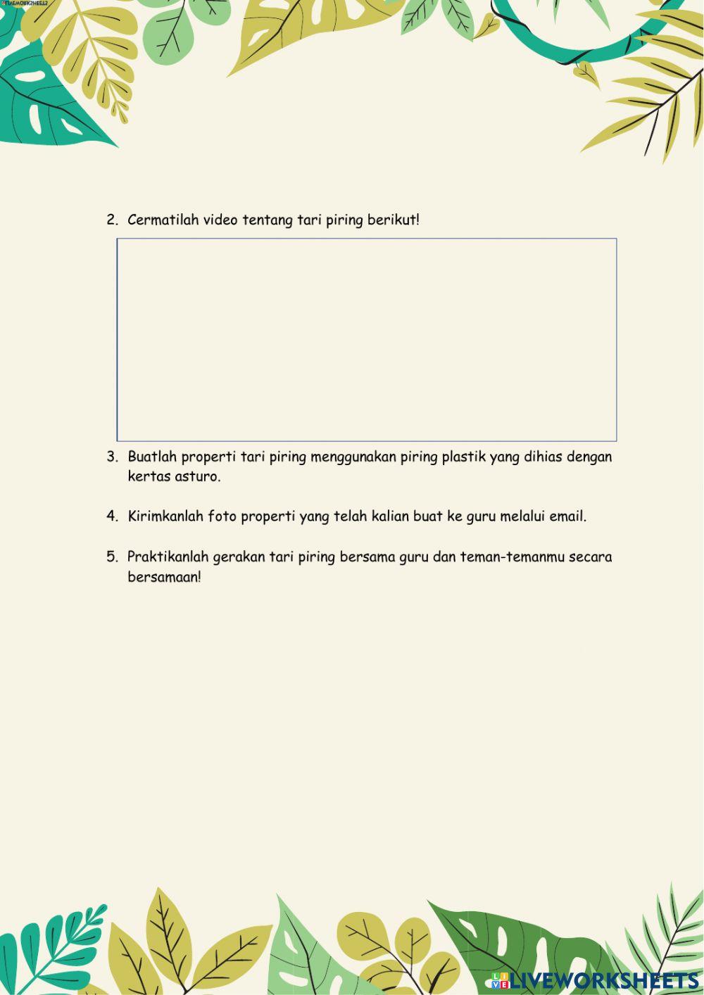 LKPD SBDP Kelas V Tema 2 Subtema 2 Pembelajaran 5