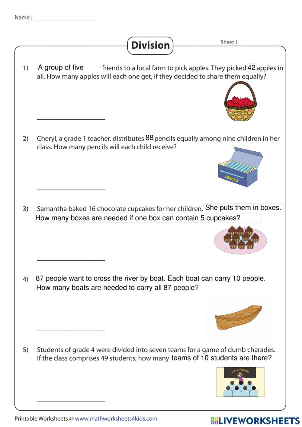 Division with remainder wordproblem