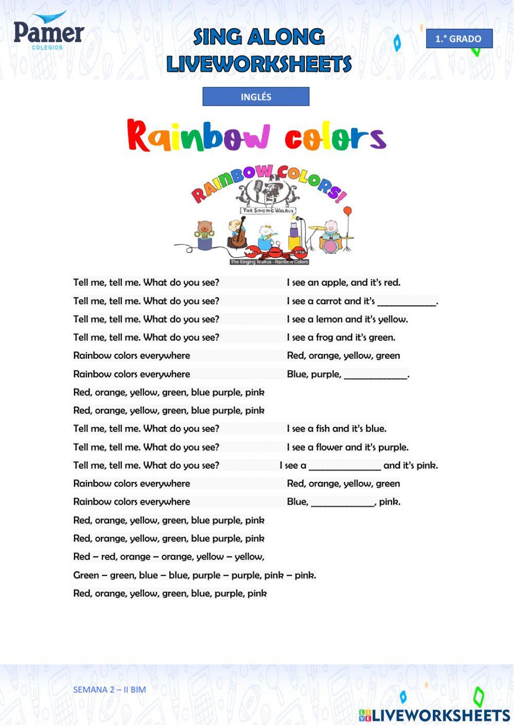 SAL-SEM2-1.º grado-ING-II BIM-RAINBOW COLORS