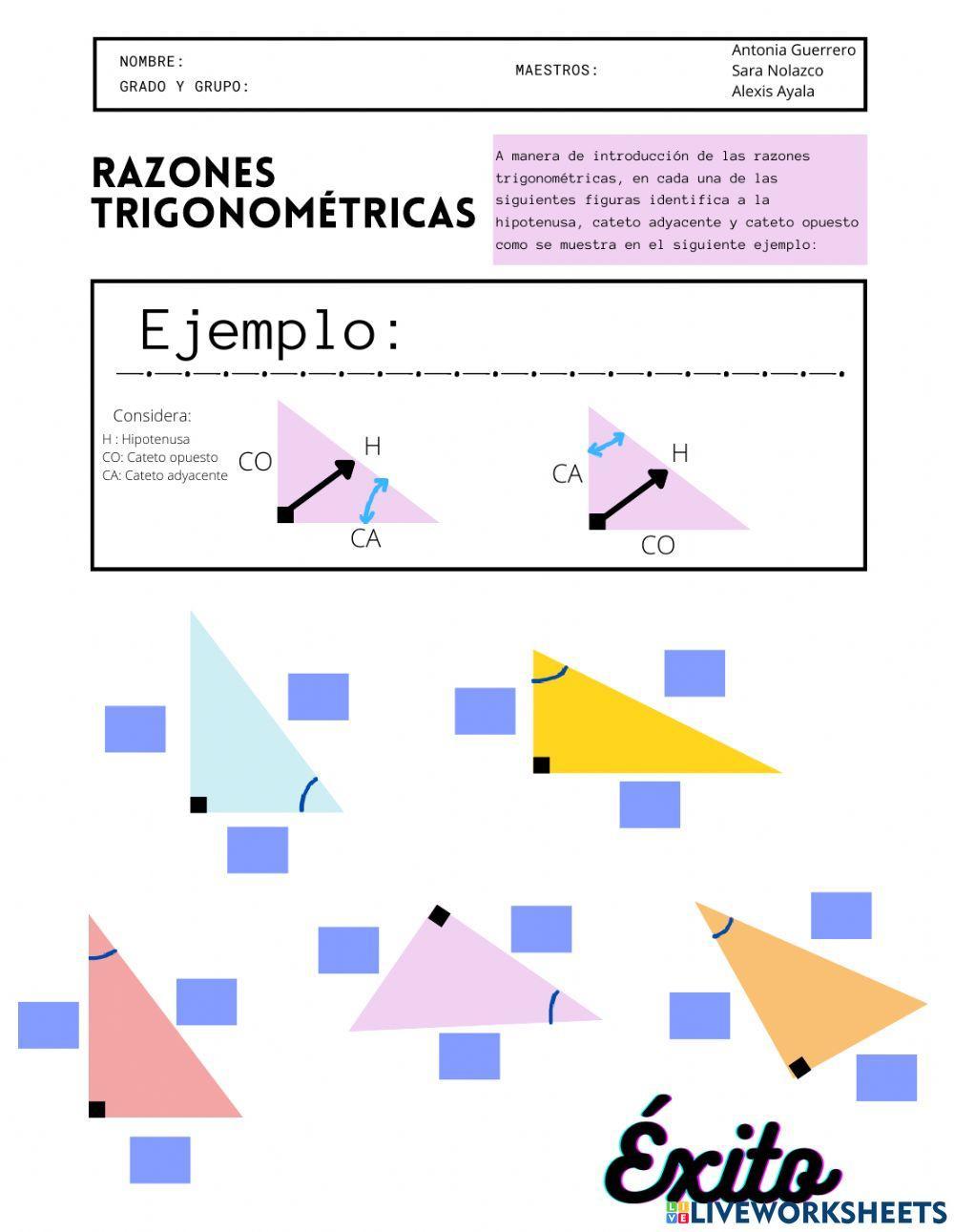 Introducción Razones Trigonométricos